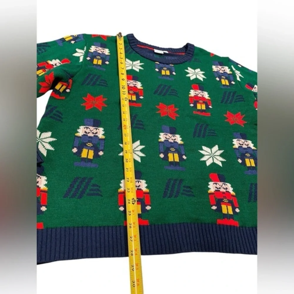 XL Aldi Christmas Sweater Adult Mens Ugly Nutcracker Green
